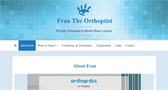 Desktop Screenshot of frantheorthoptist.co.uk